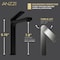 Anzzi 1-Handle Bathroom Vessel Sink Faucet in Matte Black and Brushed Nickel L-AZ901MB-BN - alternate 2